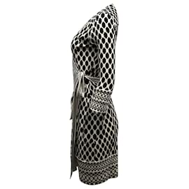 Diane Von Furstenberg-Diane Von Furstenberg Wrap Dress in Black Silk-Other