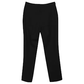 Alexander Mcqueen-Alexander McQueen MCQ Slim Fit Trousers in Black Wool-Black