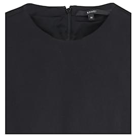 Gucci-Minivestido com detalhe de zíper Gucci em seda preta-Preto