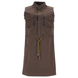 Dsquared2 Minivestido sem mangas com cordão em algodão marrom Marrom