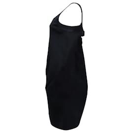 Marni-Marni Open Back Shift Dress in Black Cotton-Black