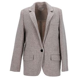 Isabel Marant Etoile Jaqueta Isabel Marant Charly em lã virgem creme Branco Cru