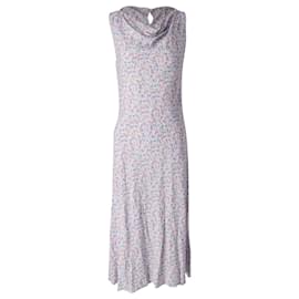 Autre Marque-Rixo Cowl Neckline Sleeveless Midi Dress in Multicolor Viscose-Other,Python print
