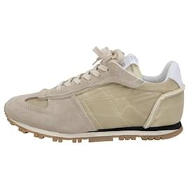 Maison Martin Margiela-Maison Margiela Sneaker Retro Runner in camoscio beige-Marrone,Beige