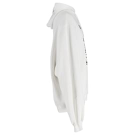 Balenciaga-Balenciaga Languages Sports Logo Sudadera con capucha en algodón blanco-Otro