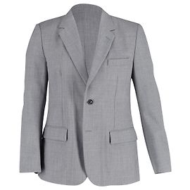 Maison Martin Margiela Maison Margiela Two-Button Jacket in Light Grey Wool Blend Grey