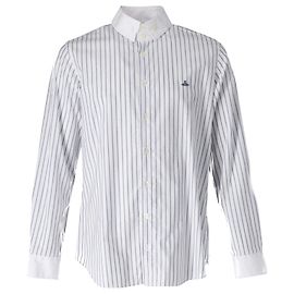 Camicia Button Down a righe Vivienne Westwood in cotone bianco Altro