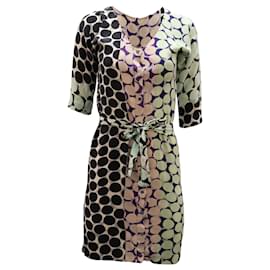 Diane Von Furstenberg-Diane Von Furstenberg Polka Dot Dress in Multicolor Silk -Other,Python print