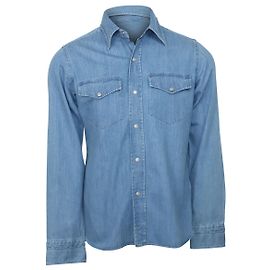 Camicia di jeans Western Tom Ford in cotone blu Blu
