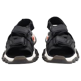 Balenciaga-Balenciaga Track Sandals in Black Polyurethane-Black