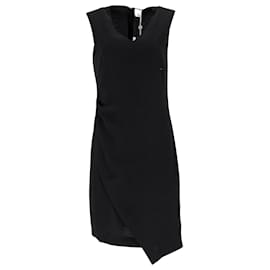 Iris & Ink-Iris & Ink Sleeveless Sheath Dress in Black Polyester-Black