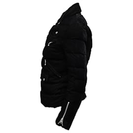 Autre Marque-Junya Watanabe x Comme des Garcons Biker -Style Quilted Down Jacket in Black Rayon-Black