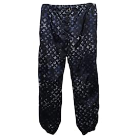 Louis Vuitton-Calça jogging Louis Vuitton Mahina Monogram em poliamida azul-Azul