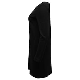 Theory-Theory Long Sleeve Dress in Black Viscose-Black