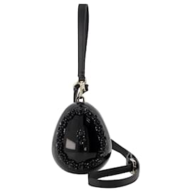 Simone Rocha Leather Egg Bag in Black