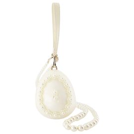 Faberge Micro Egg Clutch – Simone Rocha – Perle – Plexiglas Weiß