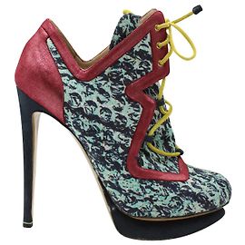 Stivaletti Stringati Nicholas Kirkwood in Nylon Multicolor Altro