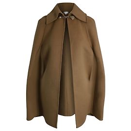 Michael Kors Cape Coat in Brown Wool Brown
