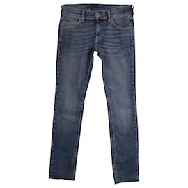 Isabel Marant-Jeans Isabel Marant Slim Fit em jeans de algodão azul-Azul