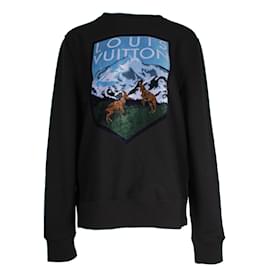 Louis Vuitton-Louis Vuitton National Park Sweatshirt in Black Cotton-Other