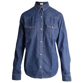 Camisa vaquera Magda Butrym de algodón azul Azul