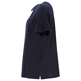 Prada-Prada-Poloshirt aus marineblauer Baumwolle-Blau,Marineblau