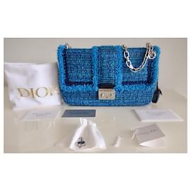 Dior-Miss Dior blue tweed bag-Blue