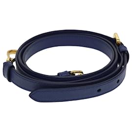 Prada-PRADA Shoulder Strap Saffiano Leather 46.1""-50"" Blue Auth am4235-Blue