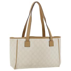 Gucci-GUCCI GG Canvas Shoulder Bag PVC Leather White 26422 Auth am4201-White