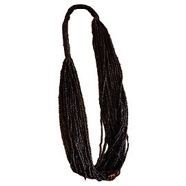 Colar de pérolas marrom escuro inconnue Castanho escuro