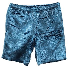 Short Supreme Fuzzy Pile en viscose bleu sarcelle Autre Vert