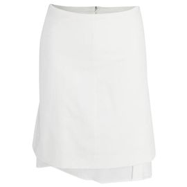 Saia assimétrica Prada em algodão branco Branco