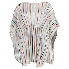 Tunique Cache-Coeur Missoni Rayée en Viscose Multicolore Autre Imprimé python