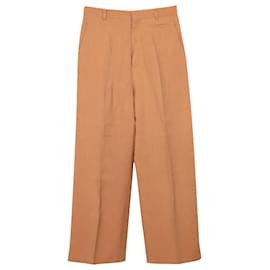 Jacquemus-Pantalone Jacquemus Le Pantalon Sauge in Viscosa Arancione-Arancione