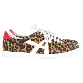 Aquazzura-Sneakers basse Aquazzura A stampa leopardo in camoscio multicolor-Altro