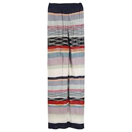 Missoni-Missoni Striped Pants in Multicolor Cupro-Multiple colors