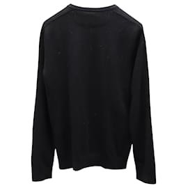 Vince-Vince Henley Sweater in Black Cashmere-Black