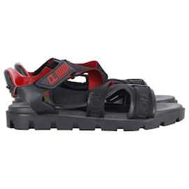 Christian Louboutin-Christian Louboutin Velcrissimo Spiked Sandals in Black Leather-Other