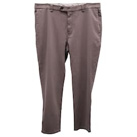 Brunello Cucinelli-Brunello Cucinelli Relaxed Fit Trousers in Mauve Cotton-Other,Purple