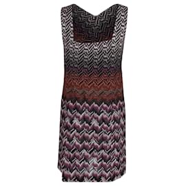 Missoni-Missoni Sleeveless Mini Dress in Multicolor Print Cupro-Other