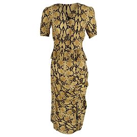 Conjunto de blusa e saia estampada Ba&Sh Cleo em viscose animal print Outro