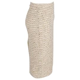 Alessandra Rich-Jupe mi-longue Alessandra Rich en polyamide beige-Beige