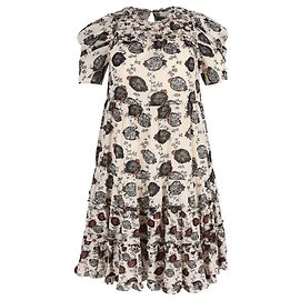 Ulla Johnson Cassian Robe fleurie Cassian en coton crème Autre Imprimé python