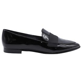 Kate Spade Corinna Pointed Toe Loafers in Black Leather Black