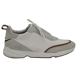 Loro Piana Modular Walk Sneakers in White Fabric Other