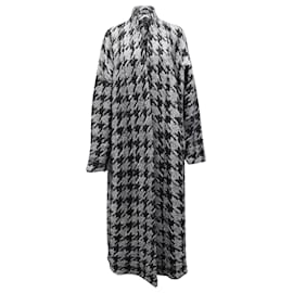 Gabriela Hearst-Gabriela Hearst Houndstooth Long Coat in Multicolor Wool-Other