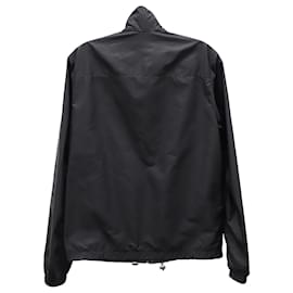 Prada-Prada-Jacke mit Reißverschluss aus schwarzem Nylon-Schwarz