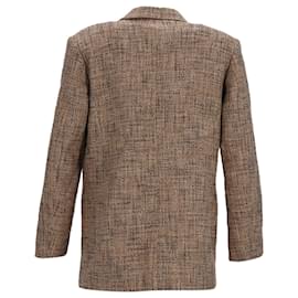 Sandro-Sandro Paris Sone Blazer in Brown Tweed-Brown