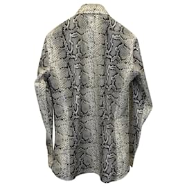 Tom Ford-Camisa de corte slim con estampado de serpiente de Tom Ford en algodón con estampado animal-Otro