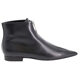 Stella Mc Cartney Stivaletti con zip frontale Stella McCartney in ecopelle nera Nero